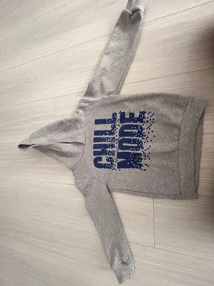 Gri Baskılı Erkek Sweatshirt - Görsel 2