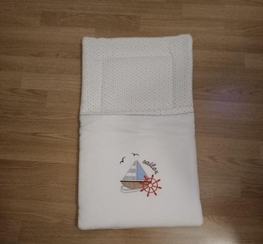 Nakışlı Beyaz Bebek Uyku Seti - Görsel 2