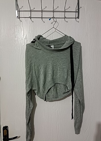 H&M omzu açık triko 