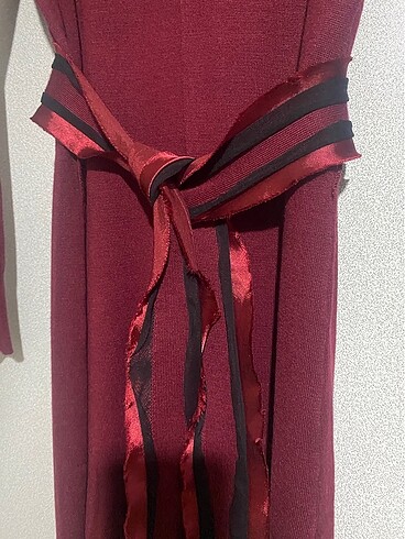 s Beden bordo Renk İçi astarlı kışlık elbise