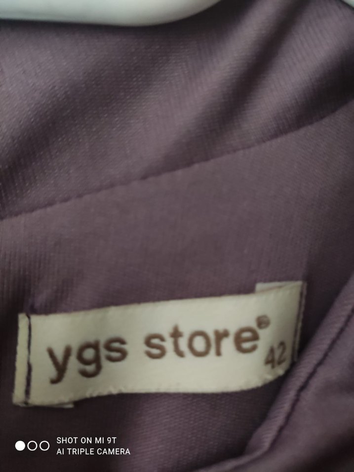 Uzun Mor Kadın Elbise - Görsel 2