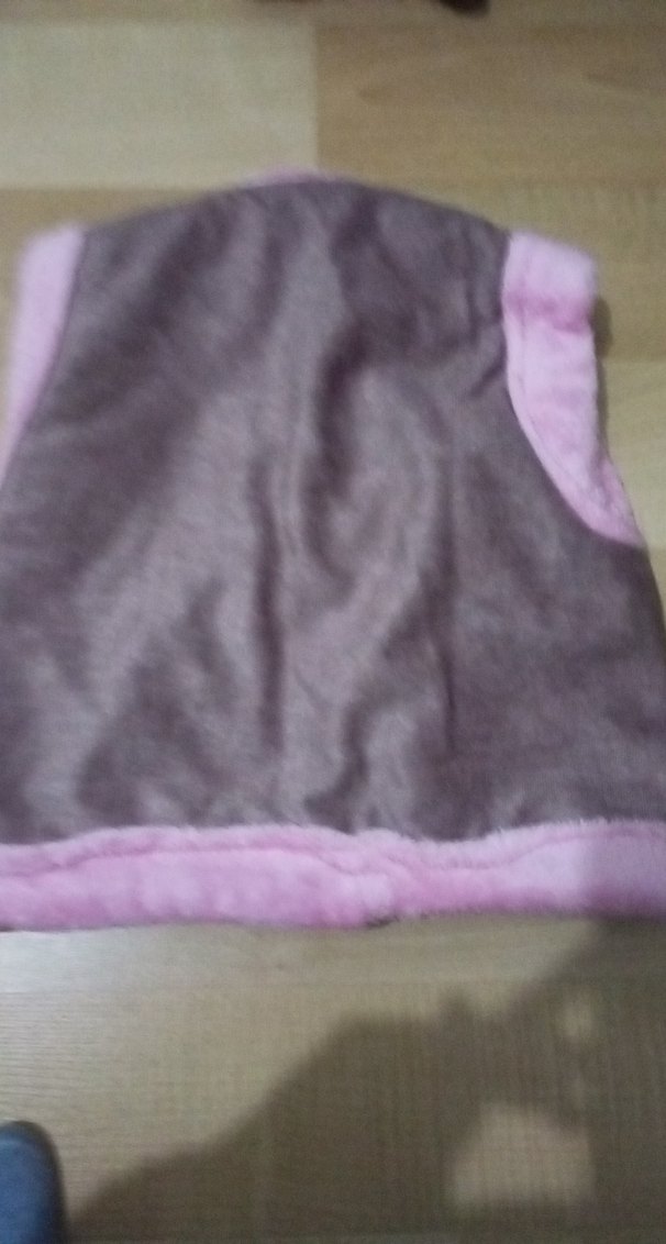 Kız Çocuk Pembe Kürklü Yelek - Görsel 2
