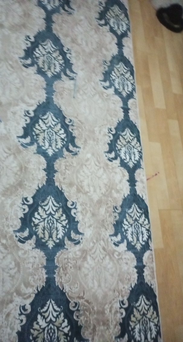 Bohem Gri Mavi Bağlama Desenli Halı - Görsel 3