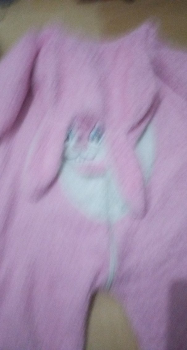 Kız Çocuk Pembe Peluş tulum - Görsel 5