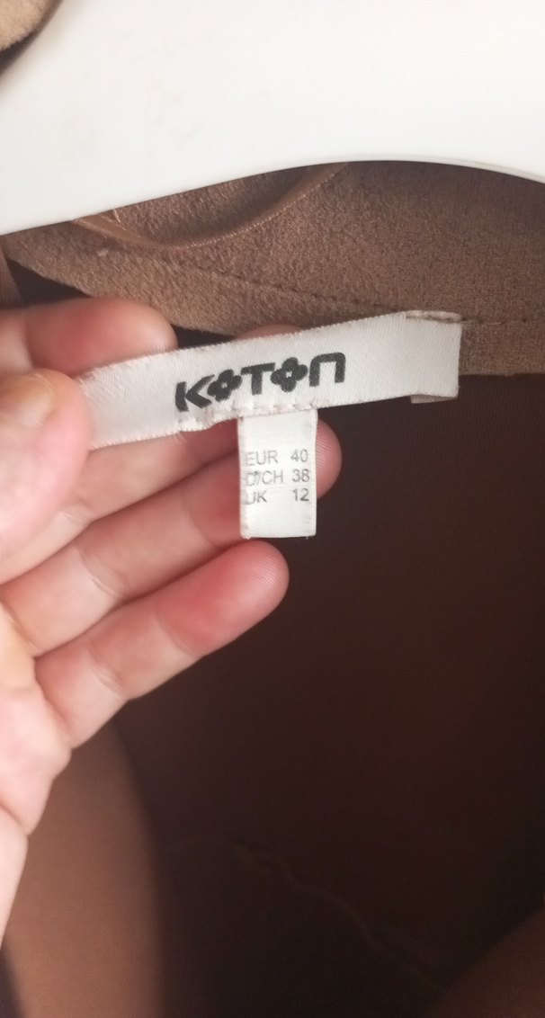 Bej Kadın Süet Kuşaklı Uzun Trençkot - Görsel 2