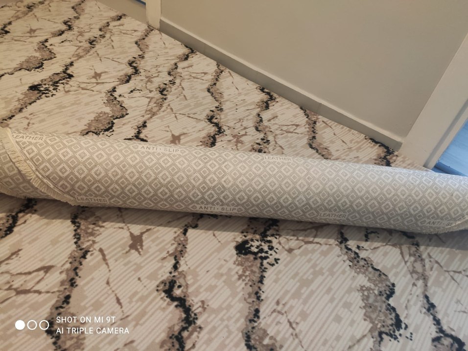 Bej Parlak Oval Halı MERA - Görsel 2