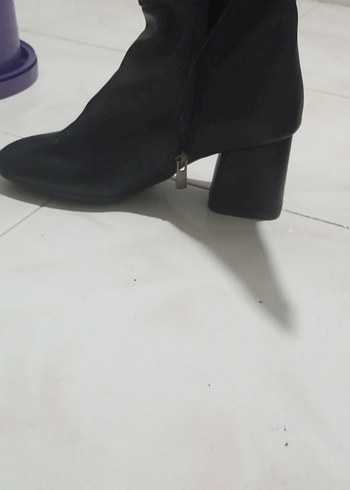 Siyah Kadın Dizüstü Stiletto Bot - Görsel 3