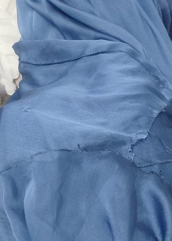 Parlak Lacivert Uzun Abiye Elbise - Görsel 4