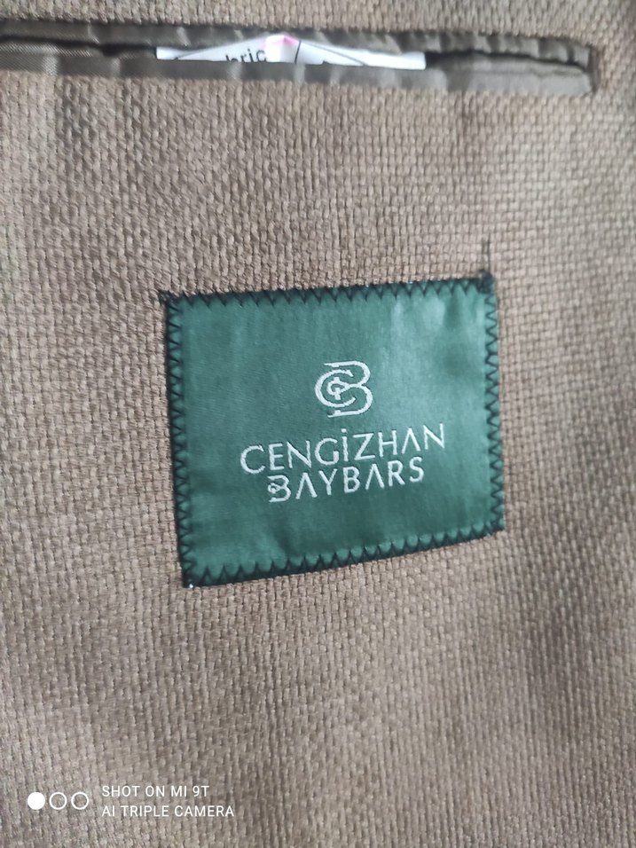 Düğmeli Kahverengi Keten Yelek - Görsel 3