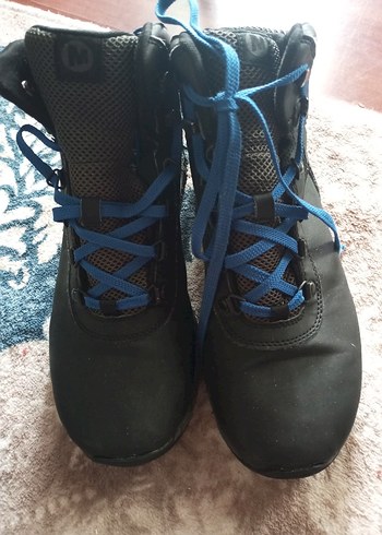 Mavi ve Gri Erkek Ayakkabı Bağcığı - Görsel 4