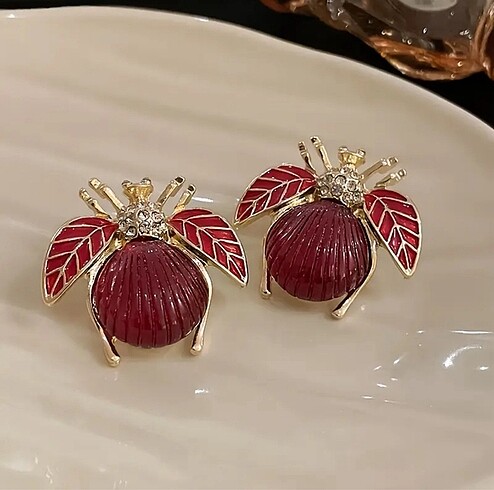 Zara Model Uğur Böcekli Küpe