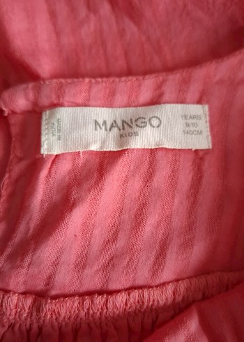 Mango mango Kız Çocuk Keten Askılı Elbise