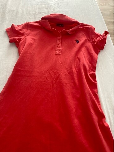 us polo kız çocuk polo yaka elbise