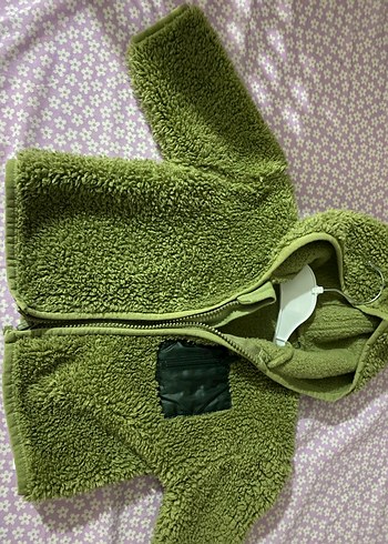 Sarı Kürk Detaylı Kapüşonlu Bebek Tulumu - Görsel 4