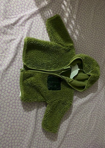 Sarı Kürk Detaylı Kapüşonlu Bebek Tulumu - Görsel 3