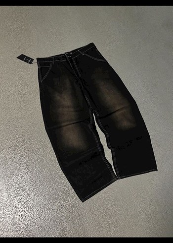 Zara Siyah Salaş Kadın Midi Boy Kot Pantolon