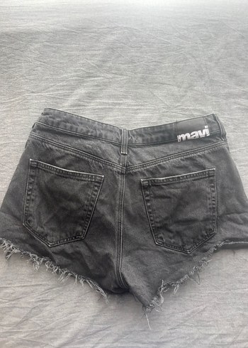 Mavi Jeans Gri Mini Düğmeli Kadın Denim Şort