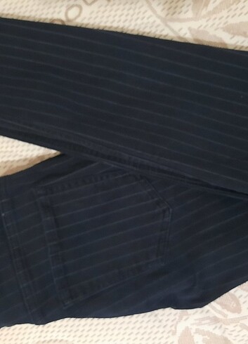 Cizgili normal bel pantolon - Görsel 4