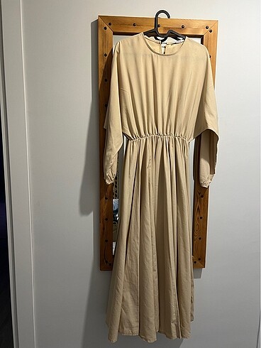 Keten pamuk karışımı çan elbise - Görsel 2