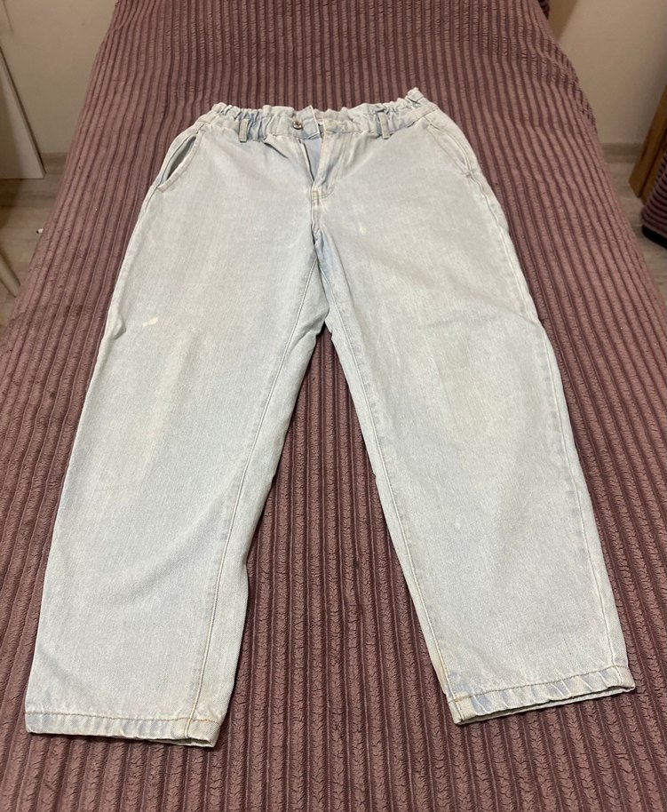 Açık Mavi Rahat Kesim Denim Pantolon — görsel 2/5
