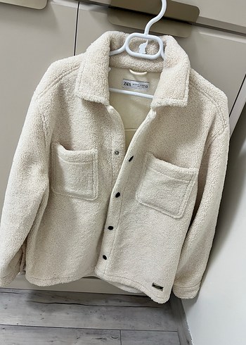 Zara Ekru Pelus Ceket Unisex