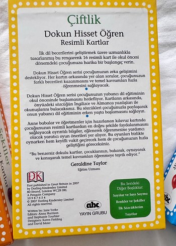 ABC yayınları Dokun-Hisset-Öğren resimli kartları - Görsel 5