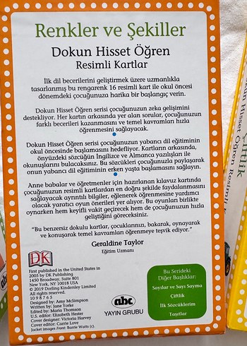 ABC yayınları Dokun-Hisset-Öğren resimli kartları - Görsel 4