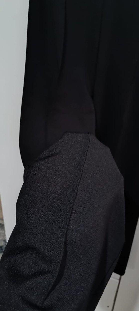 Siyah Kadın Midi Kumaş Pantolon - Görsel 2