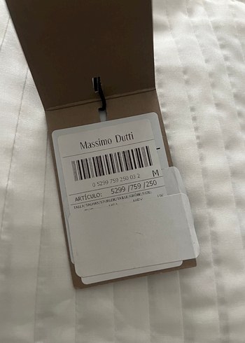 m Beden Massimo Dutti Pileli beyaz etek