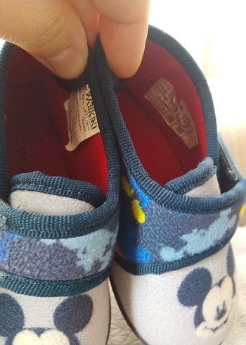 Erkek Çocuk Gri Mavi Sıcak Ev Terliği - Görsel 2