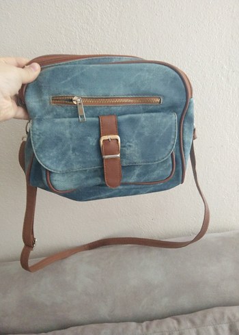 Mavi Bohem Kot görünümlü Kadın Çanta - Görsel 2