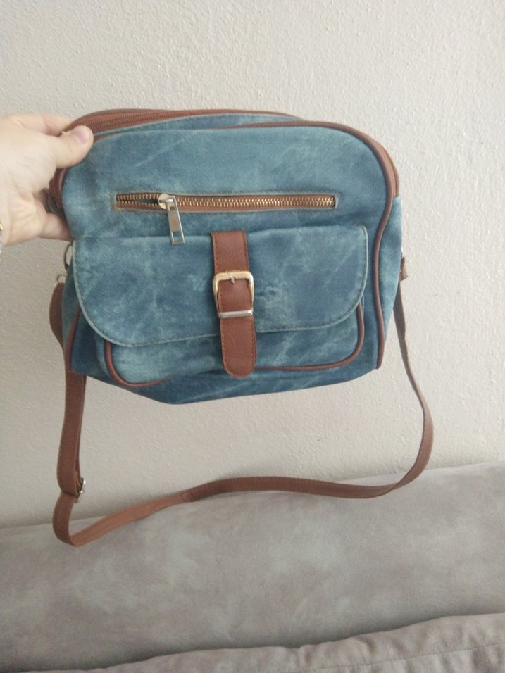 Mavi Bohem Kot görünümlü Kadın Çanta - Görsel 2