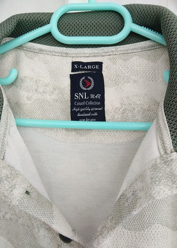 Gri Baskılı Polo Yaka Erkek Tişört - Görsel 3