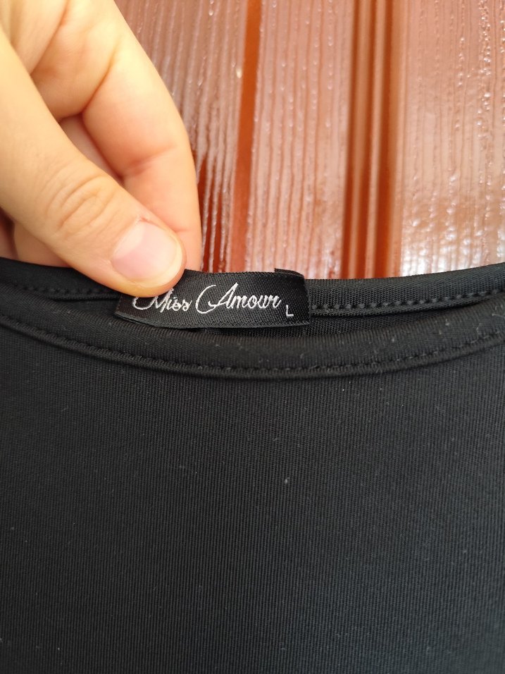 Siyah Uzun Drapeli Askısız Elbise - Görsel 3