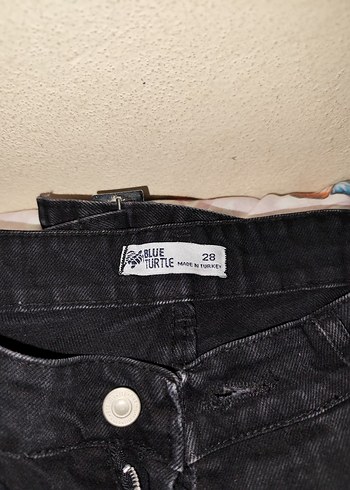 Siyah Bol Kesim Baggy pantolon - Görsel 2