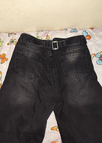 Siyah Bol Kesim Baggy pantolon - Görsel 3