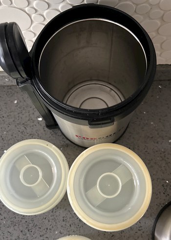 Porgold yemek Termos Şişesi Gri-Gold - Görsel 2