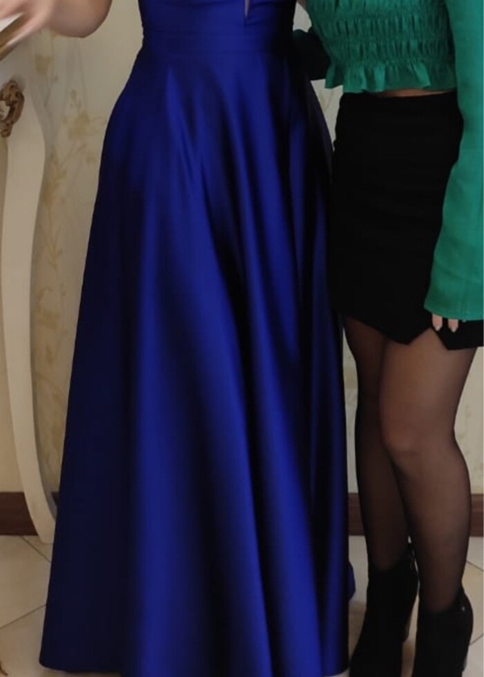 Saks mavi abiye - Görsel 2