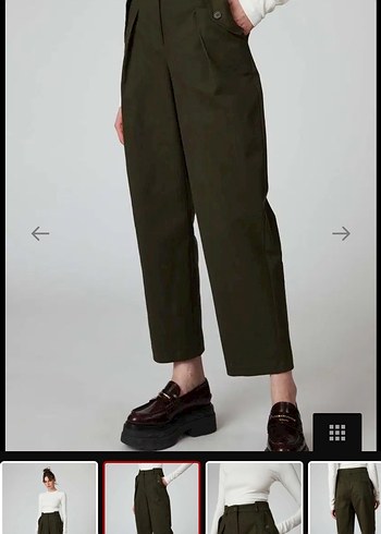 Kadın Haki Pantolon - Görsel 3