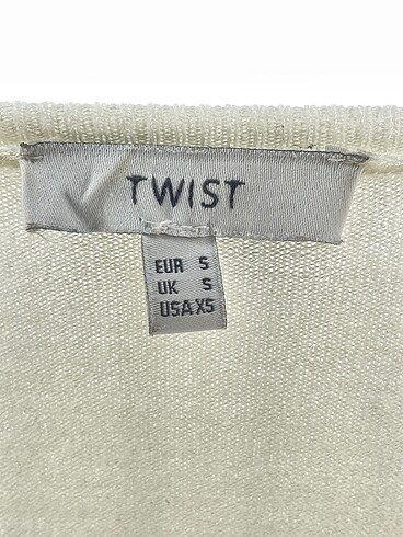 s Beden beyaz Renk Twist Kazak / Triko %70 İndirimli.