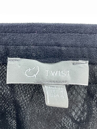 34 Beden siyah Renk Twist Midi Etek %70 İndirimli.