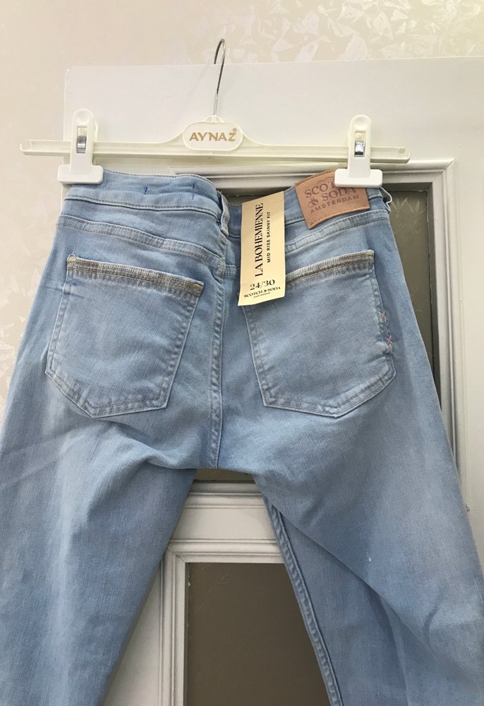 Açık Mavi Slim Fit Denim Jean — görsel 3/4