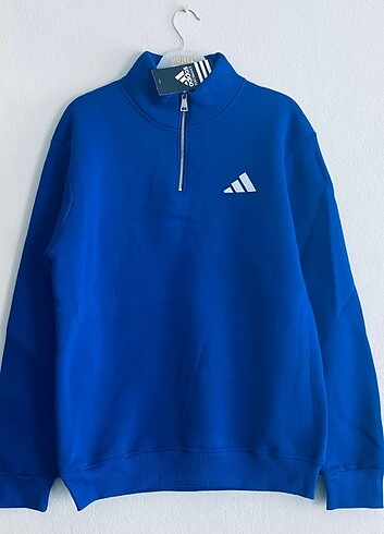Unisex Yarım Fermuarlı Sweat 