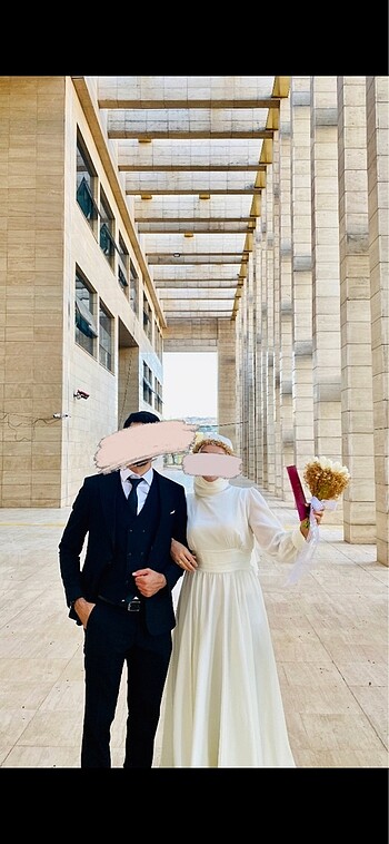 l Beden beyaz Renk Nikah elbisesi