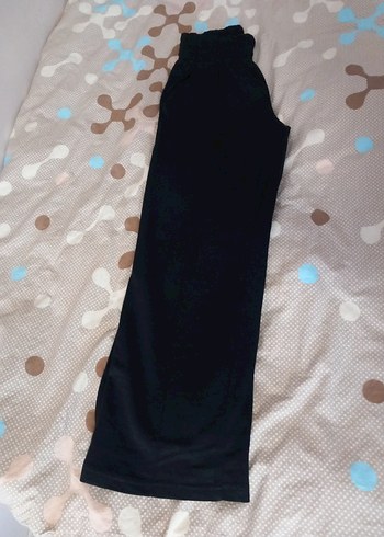 Siyah Rahat Kesim Kadın Kumaş Pantolon - Görsel 2