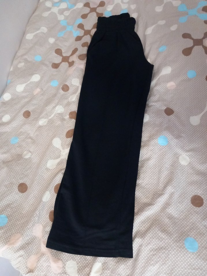 Siyah Rahat Kesim Kadın Kumaş Pantolon - Görsel 2