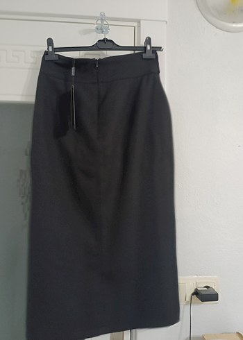 Saaten Düğmeli Siyah Mini Street Wear Kadın Ürünü