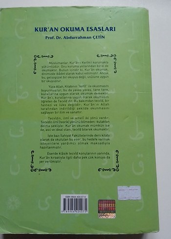 Kur'an Okuma Esasları - Prof. Dr. Abdurrahman Çetin