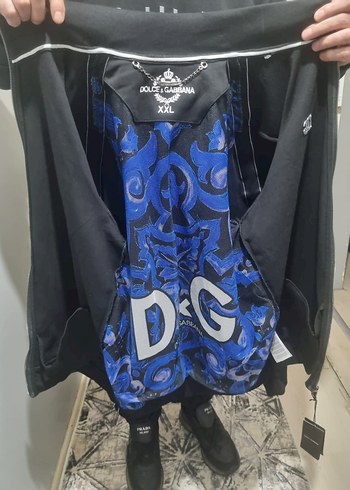 Siyah Fermuarlı Erkek Eşofman - Görsel 7