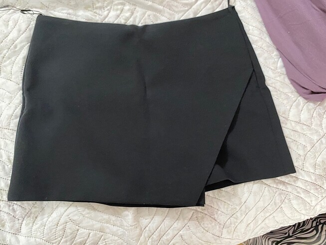zara şort etek siyah
